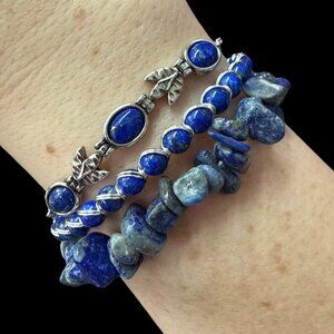 Bracelet Lapis Lazuli Pack Bundle Gemstone Jewelry fashion event s925 sterling